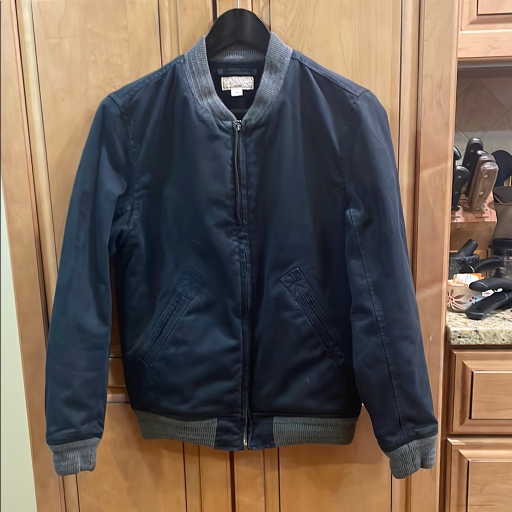 J. Crew Dark Navy Blue Bomber Jacket